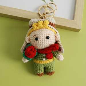 Muñeco del Principito Tejido a Mano, <span class=keywords><strong>Amigurumi</strong></span> de Literatura Clásica, Regalo Literario Único para Lectores de Anime - Product Image 1