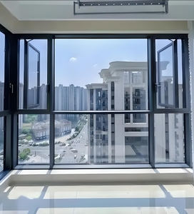 Thiết kế hiện đại tùy chỉnh PVC khuôn cửa sổ đu khung hợp kim nhôm thép không gỉ Màn hình sàn Trần kính cố định <span class=keywords><strong>louver</strong></span> - Product Image 1