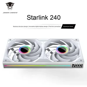 Jungle Leopard Starlink 360/240/120 ARGB PWM Quiet Digital Display rotate high speed Aluminum Water Heatsink <b>Computer</b> Case <b>fan</b> - Product Image 3