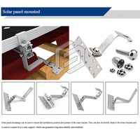 Supports de montage solaire PV en aluminium à pied en L Structure solaire sur le toit en métal anodisé avec toit en étain Soporte Pie En L Kits
