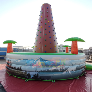 Muro de escalada inflable con temática de Everest, juegos de parque de atracciones comerciales para diversión y desafío al aire libre - Product Image 2