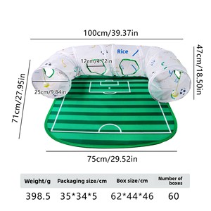 Zoyi Pet : Tunnel pour chat sur le thème du terrain de football – Matériau polyester de haute qualité – Jouet interactif pour chat pour l'auto-entretenissement - Product Image 6