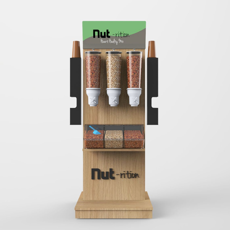 Free Standing Wooden Candy Dispenser Display Stand for Snack Store — view 5