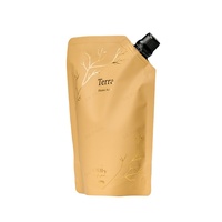 Emballage liquide en pochette à bec verseur de 500 ml, écologique, avec logo estampé à chaud, finition mate, pour shampoing et lessive ménagers