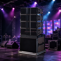 Système de sonorisation professionnel Power Audio KA208 V1.0, enceintes line array à double haut-parleur de 8 pouces, kit complet, passif, métal