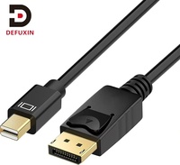 Cable DFX Mini DisplayPort a DisplayPort de 1.8M 4K 60Hz Bidireccional DP a Mini DP para MacBook, Surface, Laptop y Monitor