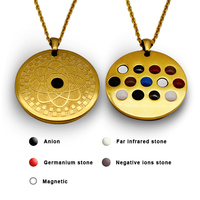 Pendentif Ion Négatif Doré Collier Scalaire Femme Homme Énergie Quantique Anti Emf Radiation protection Pendentif Quantique Prix