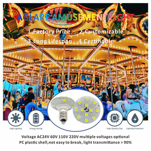 60 Volt E10 <span class=keywords><strong>LED</strong></span> Carousel chiếu sáng giải trí Trắng <span class=keywords><strong>pixel</strong></span> điểm ánh sáng điện áp cao <span class=keywords><strong>pixel</strong></span> <span class=keywords><strong>LED</strong></span> Đèn - Product Image 3