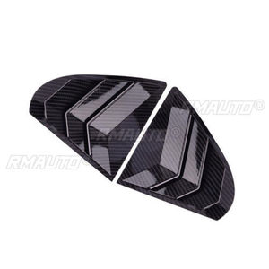 Rear <b>Window</b> Side <b>Vent</b> Shutter Louver Cover Trim for Mitsubishi Lancer EX X EVO 2008-2018 Car Accessories Auto Parts Carbon Fiber - Product Image 3
