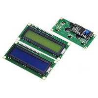 وحدة عرض LCD1602A 5V IIC/I2C، شاشة زرقاء / شاشة خضراء صفراء، وحدة عرض LCM 16×2 مع إضاءة خلفية