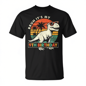 t rex <b>dinosaur</b> birthday t <b>shirt</b> kids short sleeve crew neck prehistoric animal graphic top - Product Image 2