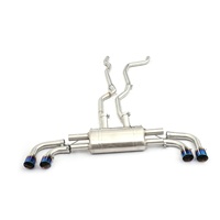 Échappement arrière MPER pour Porsche Cayenne 92A 958.2 en acier inoxydable T304, sonorité réglable, montage direct, prêt à l'emploi