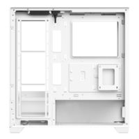 Gabinete de PC ATX 2024 con Panel Lateral de Vidrio Templado Completo, Kit de Refrigeración Líquida para CPU de 240 mm, 4 Disipadores de Calor, Torres de Gabinete para Jugadores