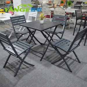 Jardín juego de bistro silla <span class=keywords><strong>plegable</strong></span> <span class=keywords><strong>terraza</strong></span> <span class=keywords><strong>mesa</strong></span> y sillas de metal outdoro muebles - Product Image 3