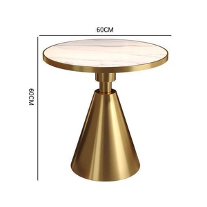 Hot Selling Metal Frame Round Cafe <b>Table</b> Modern Coffee <b>Table</b> Side <b>Table</b> for Living Room - Product Image 6