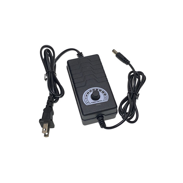 Adjustable 24-36V 2A DC Plug-In AC-DC Power Adapter with Multi-Plug and 1M DC Cable for Motor