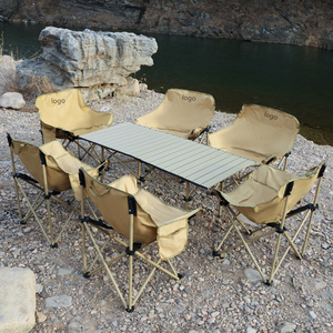 Ensemble <span class=keywords><strong>table</strong></span> et chaises pliantes pour pique-nique et banquet de camping pliable pour <span class=keywords><strong>6</strong></span> <span class=keywords><strong>personnes</strong></span> - Product Image 4