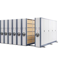 Estanterías Metálicas Compactas Móviles de Estructura Combinada y Niveles Ajustables para Almacenamiento de Colecciones de Museos y Archivos Culturales
