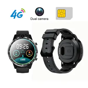 Dual camera design AI face recognition unlock X600E 830 mAh magnetic charging 4g lte android wear smart watch phone