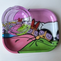 Vente en gros avec logo personnalisé machine à rouler narguilé tasse cendrier pot métal tabac broyeur kit accessoires pour fumeurs kit ensemble boîte