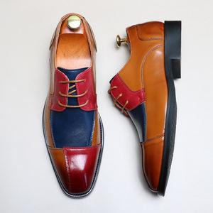 Zapatos de Cuero Genuino para Hombre, Zapatos de Vestir para Negocios y Bodas, de Piel Vacuna, con Diseño Calado, Transpirables, Suaves y Personalizables - Product Image 4