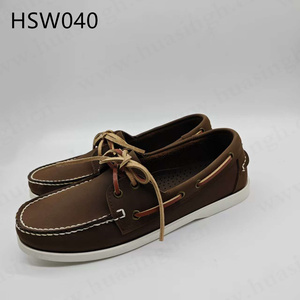 ZYF, <span class=keywords><strong>Chaussures</strong></span> <span class=keywords><strong>bateau</strong></span> en cuir <span class=keywords><strong>nubuck</strong></span> naturel couleur miel pour activités de plein air, style lacé, fabrication artisanale traditionnelle, <span class=keywords><strong>chaussures</strong></span> Penny HSW077 - Product Image 5