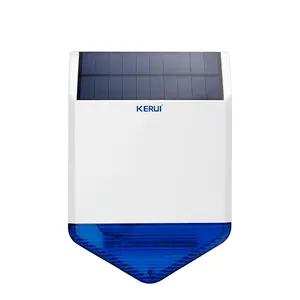 Original KERUI Wireless Outdoor Solar Sirene Panel KR-SJ1 Für KERUI Alarmsystem Sicherheit mit blinkendem Ansprech ton