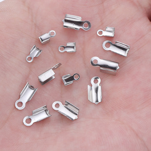 Clips lisses rectangulaires en acier inoxydable pour la fabrication de colliers, accessoires de bijouterie - Product Image 3