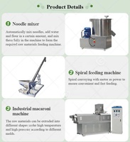 Entièrement automatique 100 200kg petite extrudeuse alimentaire Macroni industrie Spaghetti faire fabricant Machine extrusion pour pâtes
