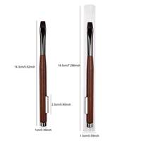 Stylo gel magnétique professionnel 3 en 1 à manche en bois, ultra fin, sans traces de pinceaux, pour vernis gel effet œil de chat, outil de manucure pour salon de nail art