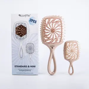 Spazzola a paletta cava Wanmei Wind Style in ABS+TPEE da 20 cm per styling, arricciatura e definizione dei capelli, per capelli ricci voluminosi, idea regalo - Product Image 4