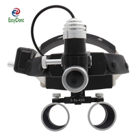 Loupe dentaire 3,5X420mm avec éclairage frontal, loupe médicale de laboratoire, loupe binoculaire dentaire, loupe chirurgicale, éclairage frontal 5W