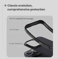 Étui magnétique Frosted Shield Pro pour iPhone 16 Pro Max 16 Plus 16e 15 17 14 13 12 11 Pro Max, coque arrière rigide en TPU et PC