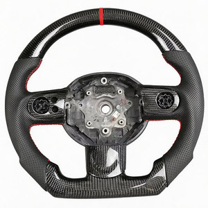 พวงมาลัยหนัง<span class=keywords><strong>ทร</strong></span>ง D คาร์บอนไฟเบอร์แบบสามก้าน ขนาดมาตรฐาน 3 ก้าน สำหรับ MINI Cooper S/JCW (F-Series) - Product Image 1