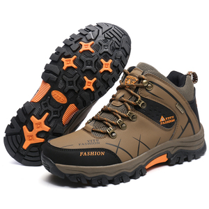 Stivali da Alpinismo da Uomo Scarpe da Escursionismo e Trekking all'Aperto per Backpacking Sportive da Trail <span class=keywords><strong>Sneakers</strong></span> Alte Allacciate in Pelle PU Invernali - Product Image 2