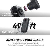 Insta360 X4 Air Capture Video 360 Imersif 8K Sensor CMOS Ganda 1/1.8 inci. Ringan 165g Baterai 88 Menit Tahan Air 15m