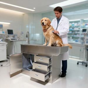 Mesa de Procedimientos Veterinarios Estable de Acero Inoxidable para Exámenes, Inyecciones, Cirugías Menores y Cuidado Diario de Animales - Product Image 2