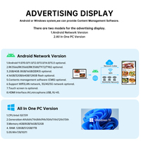 PC tout-en-un mural OEM haute luminosité 32 pouces avec écran tactile IR et double port LAN pour ascenseurs, aéroports et éducation