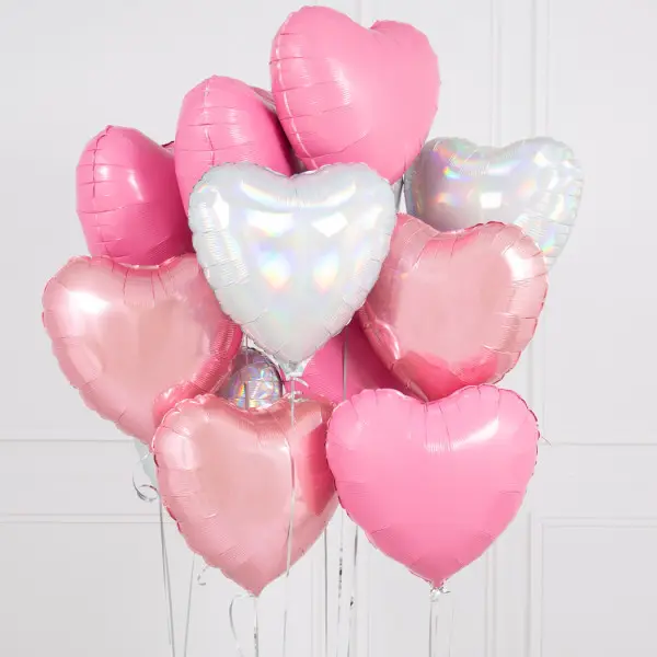 Balloon Party Trang Trí Valentine Của Ngày Đề Nghị Đám Cưới Bên Bán Buôn 18Inch Rắn Nhôm Multil Màu Sắc Trái Tim Lá Bóng