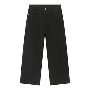 Lo último en pantalones vaqueros holgados marrones de estilo callejero para hombre, pantalones vaqueros pesados lavados ligeros de cintura media, corte recto de Primavera de calidad para invierno - Product Image 5