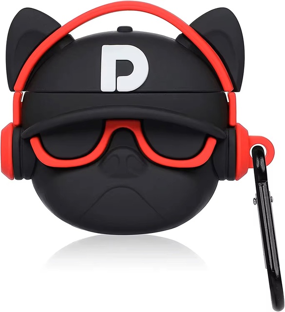 3D Cartoon Design Silicone Anti-Slip Protective Earbuds Case for Pro & 2 Wireless Earbuds