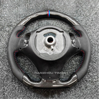 Volant en fibre de carbone personnalisé pour BMW Série E avec palettes de commande pour BMW E90 328i E60 E46 E87 E92 M3 E39 X5 E70 X6 E71 E82