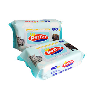 Household Disposable Pet Face Body Cleaning Wipes Natural <strong>Deodorizing</strong> Pet Grooming Wipes for Dogs Cats <strong>RO</strong> Water Dog Wet Tissue - Product Image 3