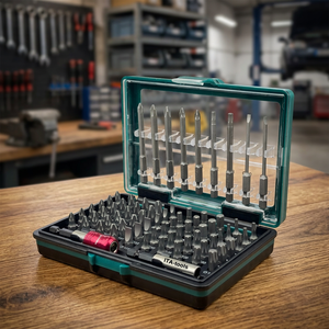 Juego de Brocas Industriales y para Bricolaje de 1/4" x 25 y 75 mm de Largo, 71 Piezas con Acabado de Fosfato de Zinc, Proveedor OEM de Taiwán - Product Image 1