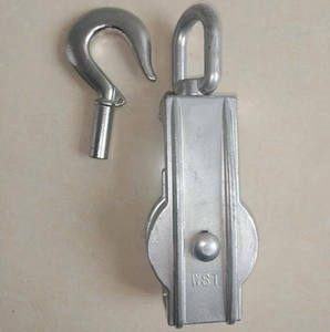 Poulie de levage industrielle en acier inoxydable avec loquet de sécurité, poulie de <span class=keywords><strong>d</strong></span>érivation à face ouverte - Product Image 4