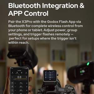 Déclencheur sans fil Godox X3Pro C/N/S Flash haute vitesse TTL Synchronisation automatique Écran tactile <span class=keywords><strong>OLED</strong></span> haute définition pour Nikon Canon - Product Image 5