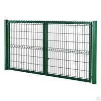 Panneaux de clôture de sécurité en fil d'acier courbé thermolaqué certifiés ISO, anti-rouille, pour périmètre de protection, clôture en treillis métallique 3D