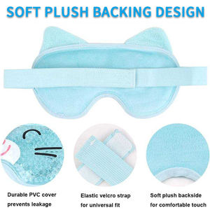 Penutup Mata Gel Elastis yang Dapat Digunakan Kembali, Tahan Lama, Lucu, Lembut, Ramah Kulit, Portabel, Masker Mata Anti-Kerut, Paket Panas Dingin, Cocok untuk - Product Image 6