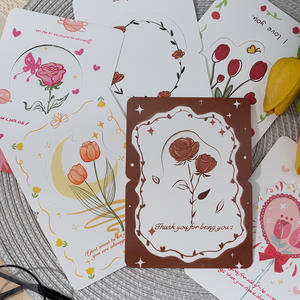 Carte de vœux en carton imprimée en couleur pour la Journée de la Femme, la Fête des Mères, l'encounter romantique, la Saint-Valentin, Thanksgiving, la Journée des Enseignants - Product Image 3