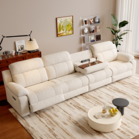 Sofá Reclinable Eléctrico de 3 Plazas con Puertos USB, Tapizado en Tela, para Sala de Estar, Diseño Moderno, Sofá Reclinable Eléctrico
